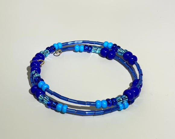 Blueland Seed Bead Wrap Bracelet