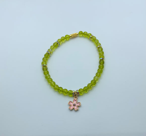 Light Touch of Green Anklet