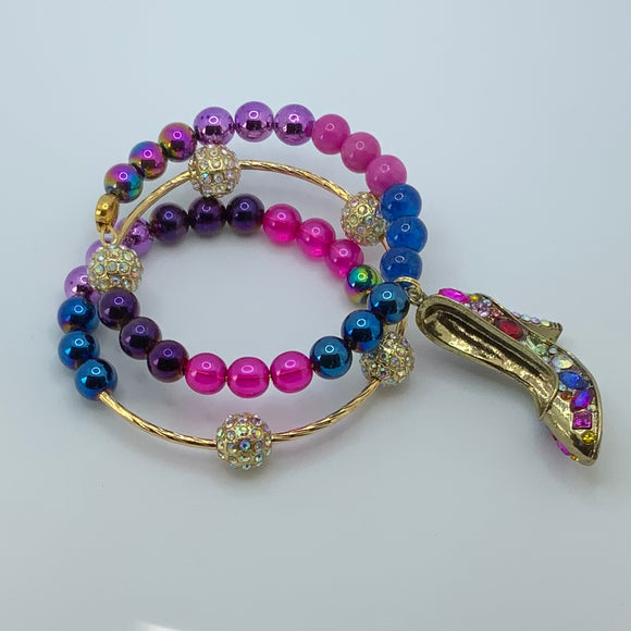 Stepping Out with Color Wrap Bracelet
