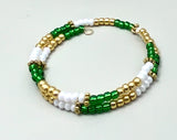 Celtics Vibes Seed Bead Wrap Bracelet