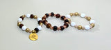 Caramel and Cream Coffee Bracelet Set