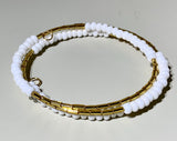 Gold is Good Seed Bead Wrap Bracelet