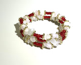 Ruby Rose Seed Bead Wrap Bracelet