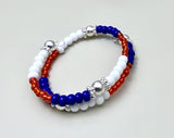 Knicks Vibes Seed Bead Wrap Bracelet