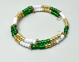 Celtics Vibes Seed Bead Wrap Bracelet