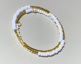 Gold is Good Seed Bead Wrap Bracelet