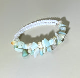 Beach-time Seed Bead Wrap Bracelet