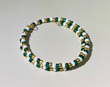 Green is Gold Seed Bead Wrap Bracelet