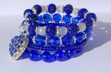 Big Blue Wrap Bracelet