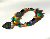 Mardi Gras with Love Wrap Bracelet