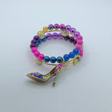 Stepping Out with Color Wrap Bracelet