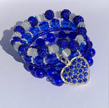 Big Blue Wrap Bracelet