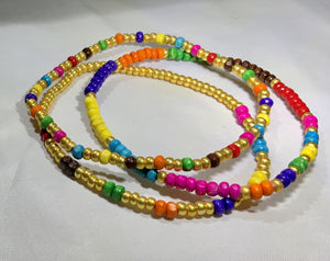 I Love Colors Anklet Set