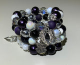 Purple Panther Wrap Bracelet