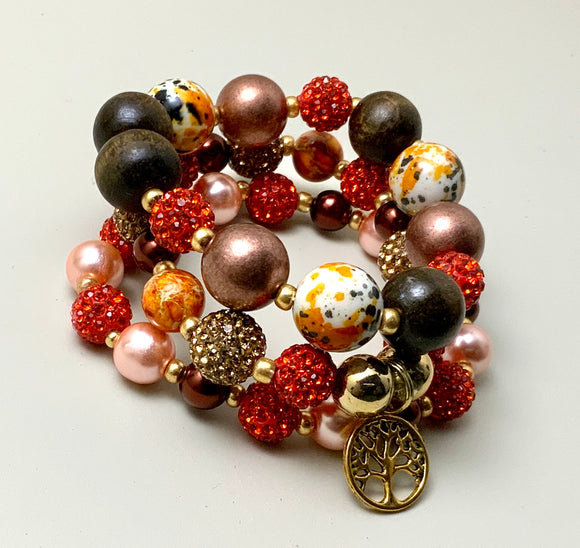 Fall Foliage Bracelet Set