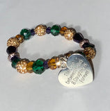 Mardi Gras with Love Wrap Bracelet