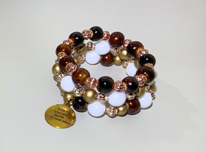 Caramel and Cream Coffee Bracelet Set