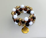 Caramel and Cream Coffee Bracelet Set