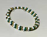 Green is Gold Seed Bead Wrap Bracelet