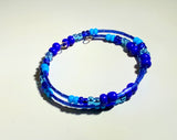 Blueland Seed Bead Wrap Bracelet